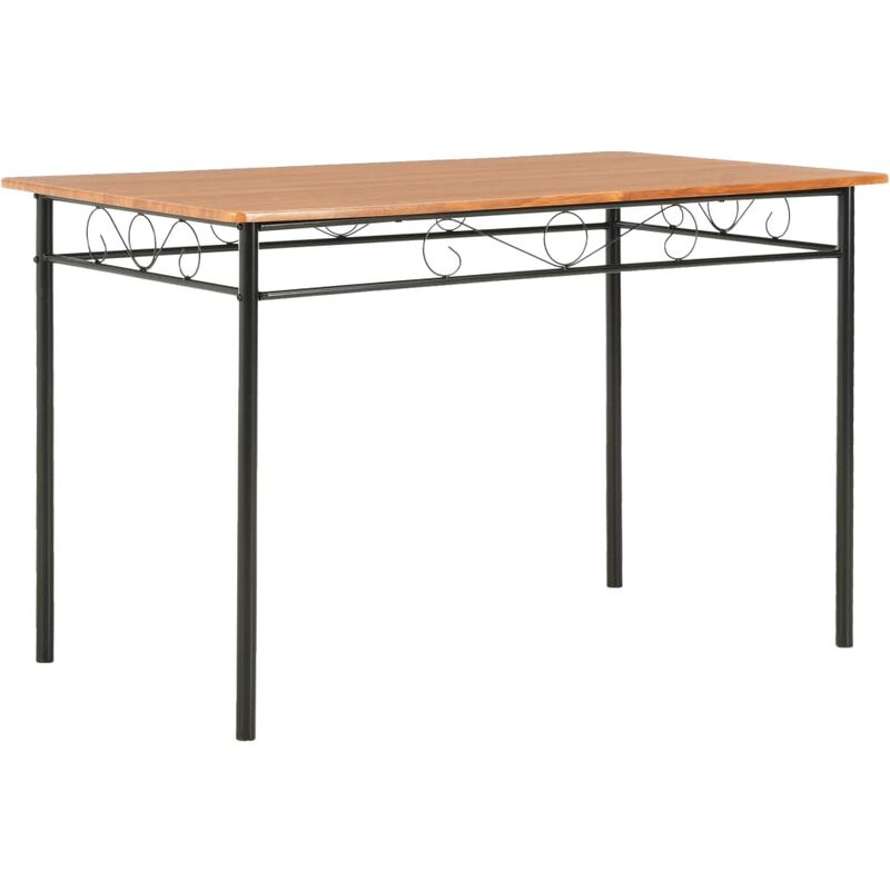 

Mesa de comedor de MDF marrón 120x70x75 cm - Marrón