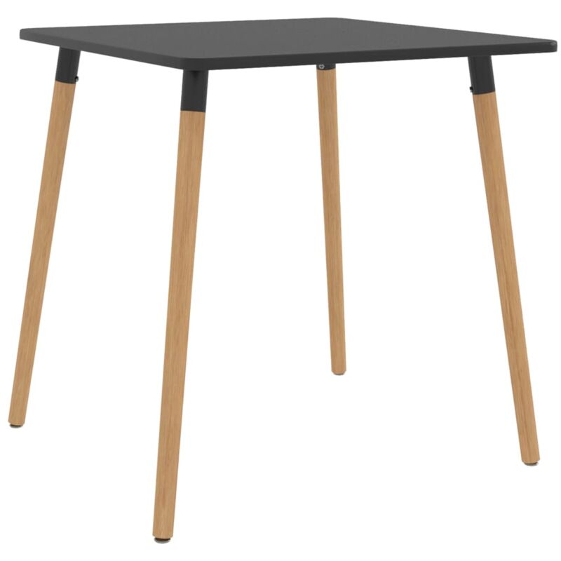 

vidaXL Mesa de Comedor de Metal Gris 80x80x75 cm - Gris