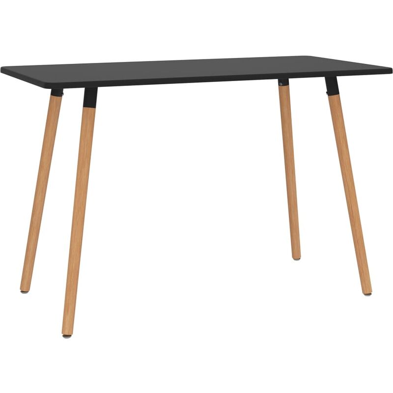 

vidaXL Mesa de Comedor de Metal Negro 120x60x75 cm - Negro