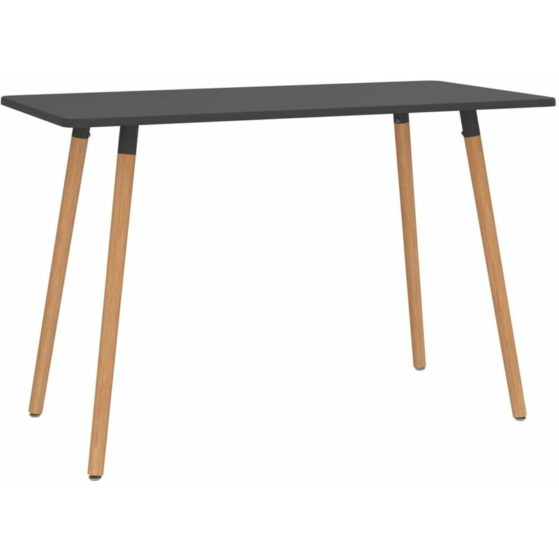 

Mesa de comedor de metal gris 120x60x75 cm