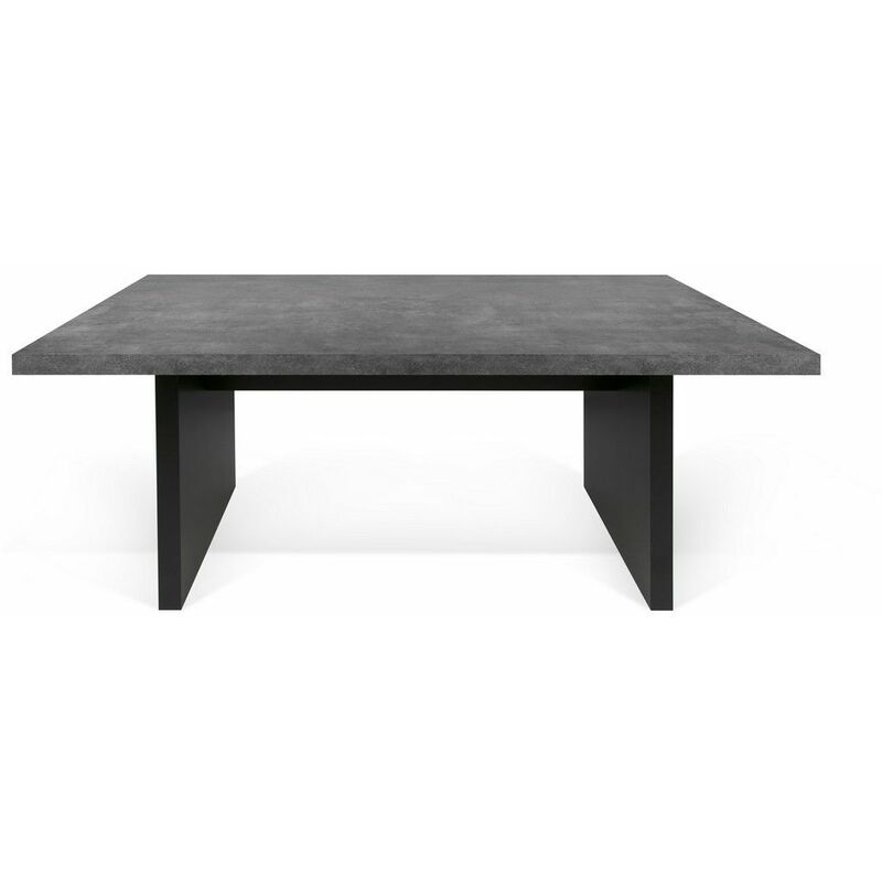 

Mesa de comedor DETROIT hormigón y negro, 160 x 75 x 80 - hormigón y negro