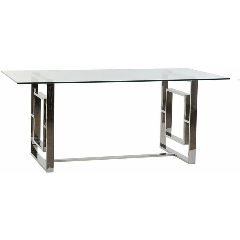 

Mesa de Comedor DKD Home Decor Cristal Acero (180 x 90 x 75 cm)