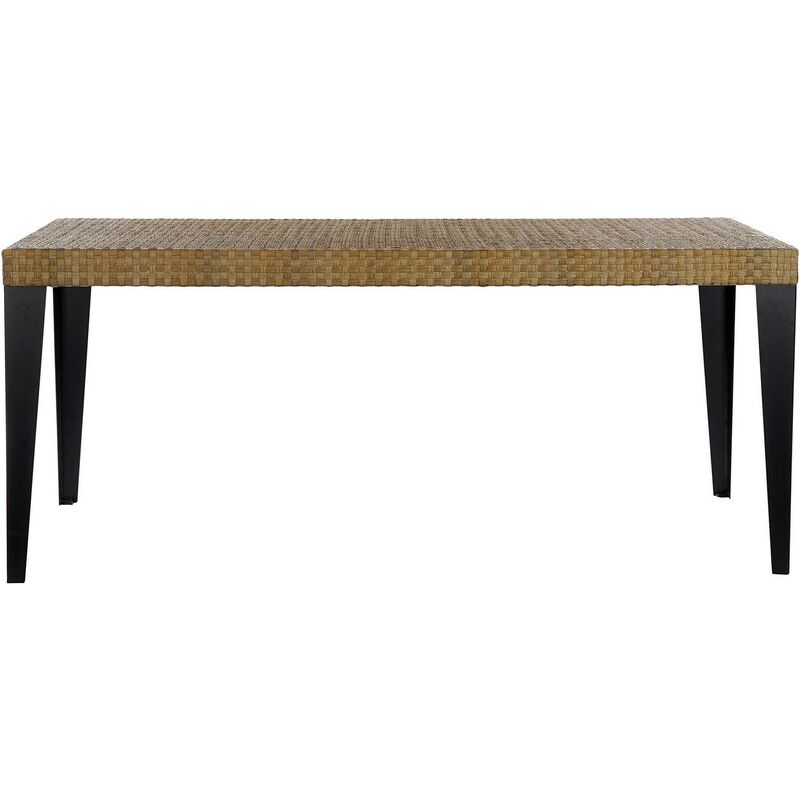 

BHD - Mesa de Comedor DKD Home Decor Metal Ratán (180 x 90 x 78 cm)