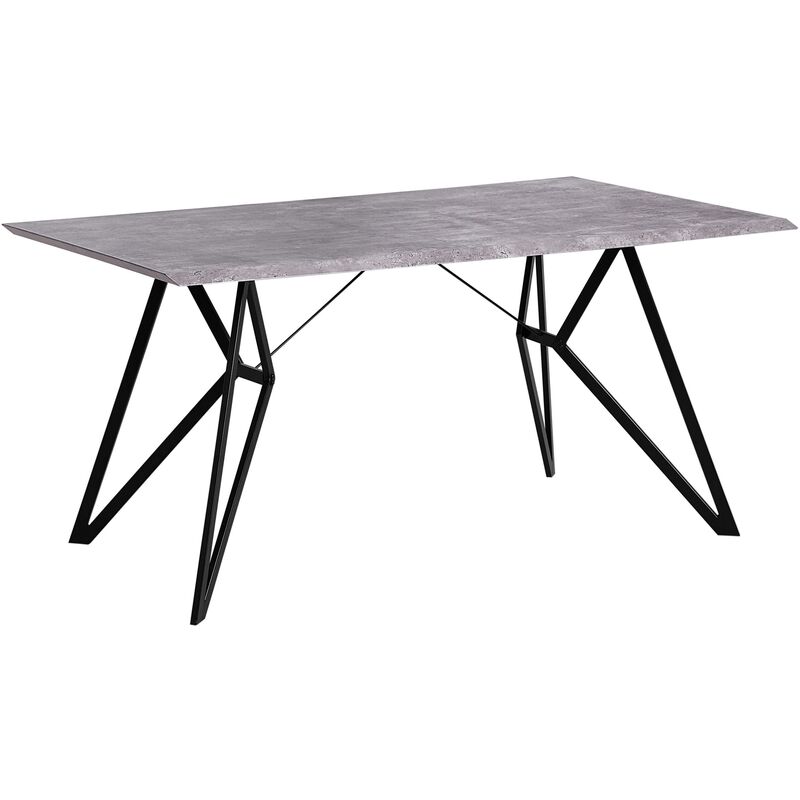 

Mesa de comedor efecto hormigón 160x90 cm BUSCOT