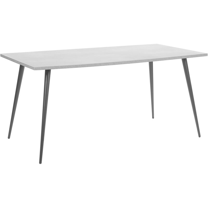 

Mesa de comedor efecto hormigón/negro 160x80 cm SANTIAGO