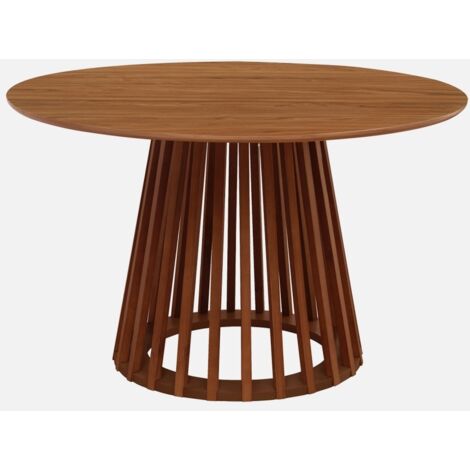 Mesa de comedor efecto madera de 4 plazas