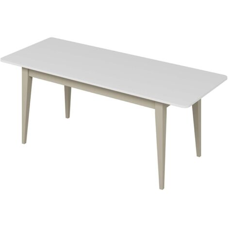 Mesa De Comedor Elina Extensible Tablero Blanco