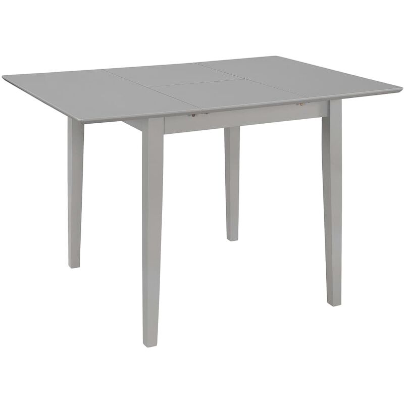 

vidaXL Mesa de Comedor Extensible (80-120)X80x74 cm MDF Gris - Gris