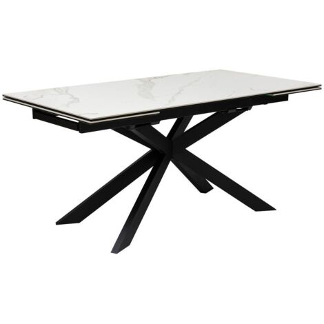 Mesa de comedor extensible Boot blanca 160x90x76cm - Atmosphera créateur d'intérieur