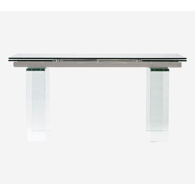 

BHD - Mesa de comedor extensible cristal