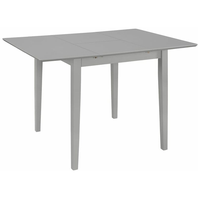 

Mesa de comedor extensible gris (80-120)x80x74 cm MDF