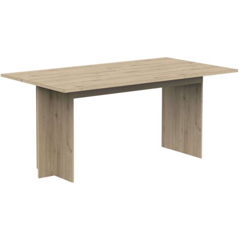 Mesa de Comedor Extensible Lead Estilo Natural en color Roble Artisan 166x74x90 cm