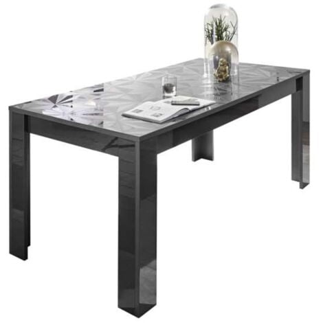 Mesa de comedor extensible LUTHER antracita 137-185x79x90 cm
