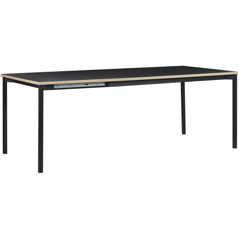 

Beliani - Mesa de comedor extensible negra 160/210x90 cm AVIS