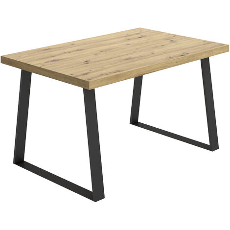 Mesa de comedor Fija con Patas Metálicas Nordic 75x140x90 cm - ARAN