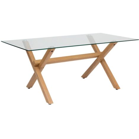 Mesa de comedor Jorel marrón 180x90x74,5cm - Atmosphera créateur d'intérieur