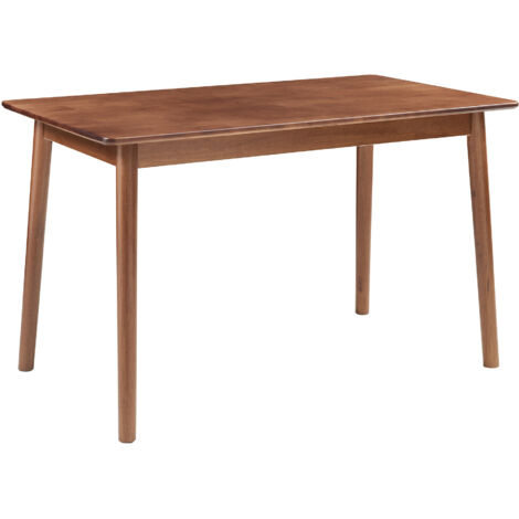 Mesa de comedor Klijori rectangular 140x70x74 cm - Efecto nogal [en.casa]
