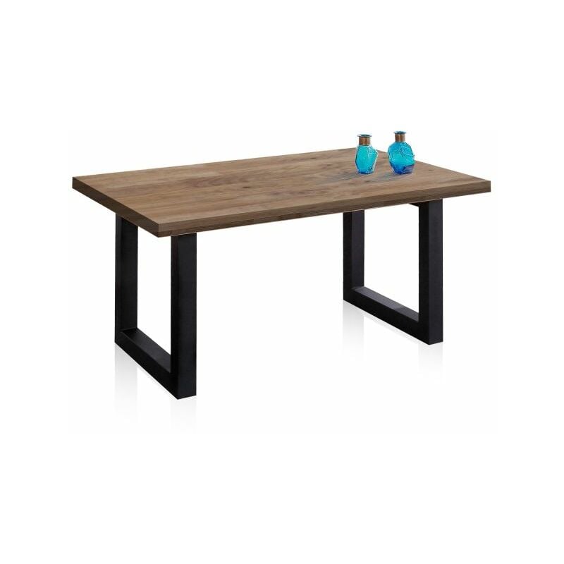

Abecedario - Mesa de comedor LoftRoble boreal – Negro160x100