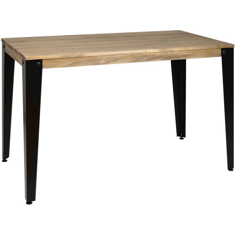 

Mesa de comedor Lunds Vintage Industrial 80x120x75cm Negro