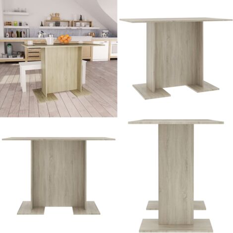 Mesa de comedor madera contrachapada roble sonoma 110x60x75cm - Mesa de comedor de madera - Mesa de comedor minimalista