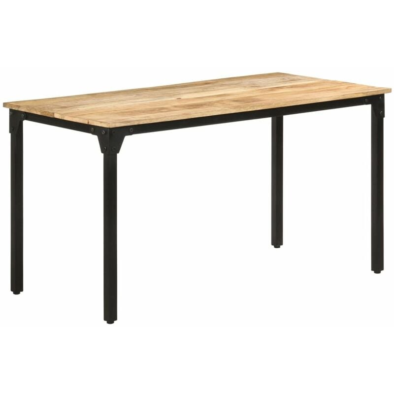 

Mesa de comedor madera de mango rugosa 140x70x76 cm