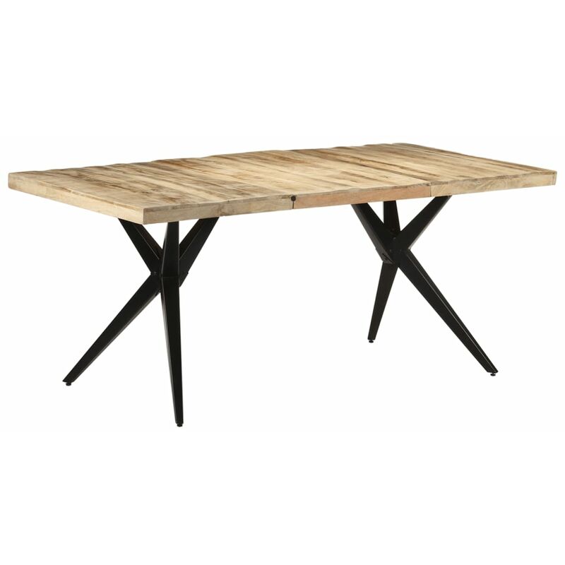 

Mesa de comedor madera de mango rugosa 180x90x76 cm