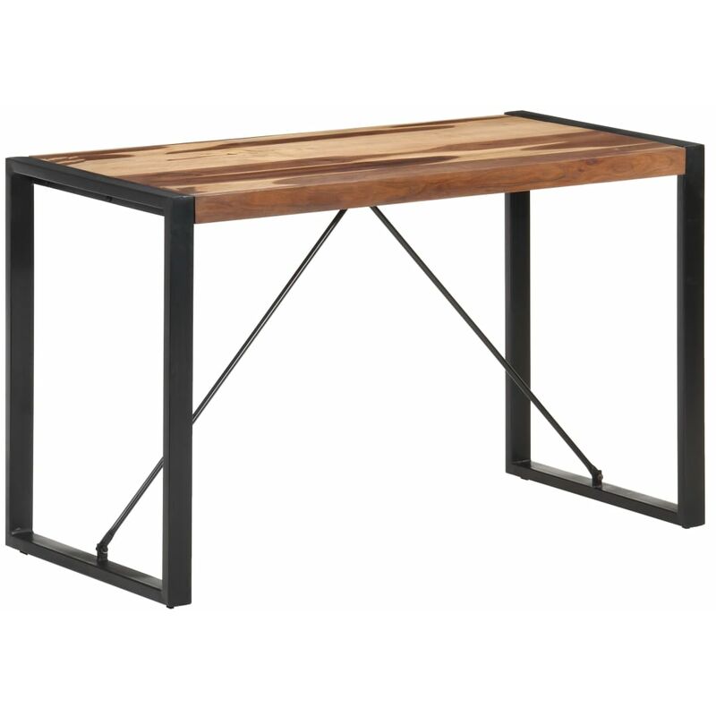 

Mesa de comedor madera maciza acabado de Sheesham 120x60x75 cm - Marrón