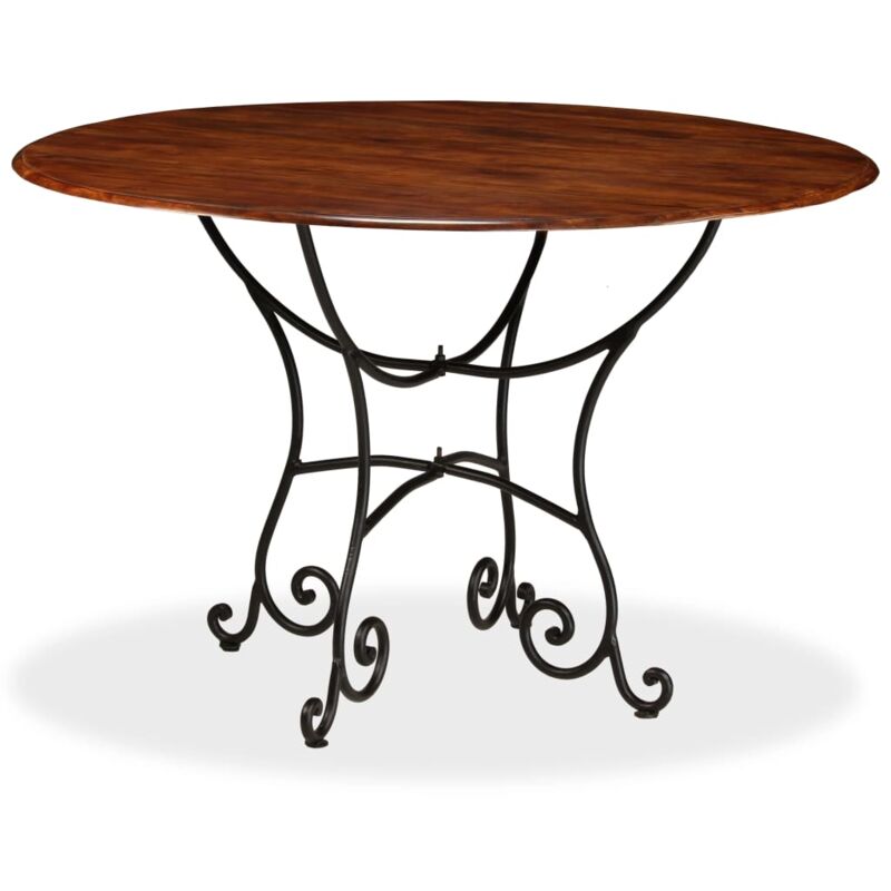 

Vidaxl - Mesa de Comedor Madera Maciza Acacia Acabado Sheesham 120x76 cm - Marrón