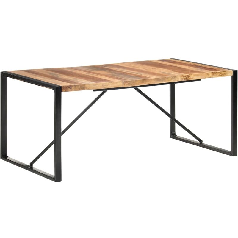 

Mesa de comedor madera maciza con acabado sheesham 180x90x75 cm