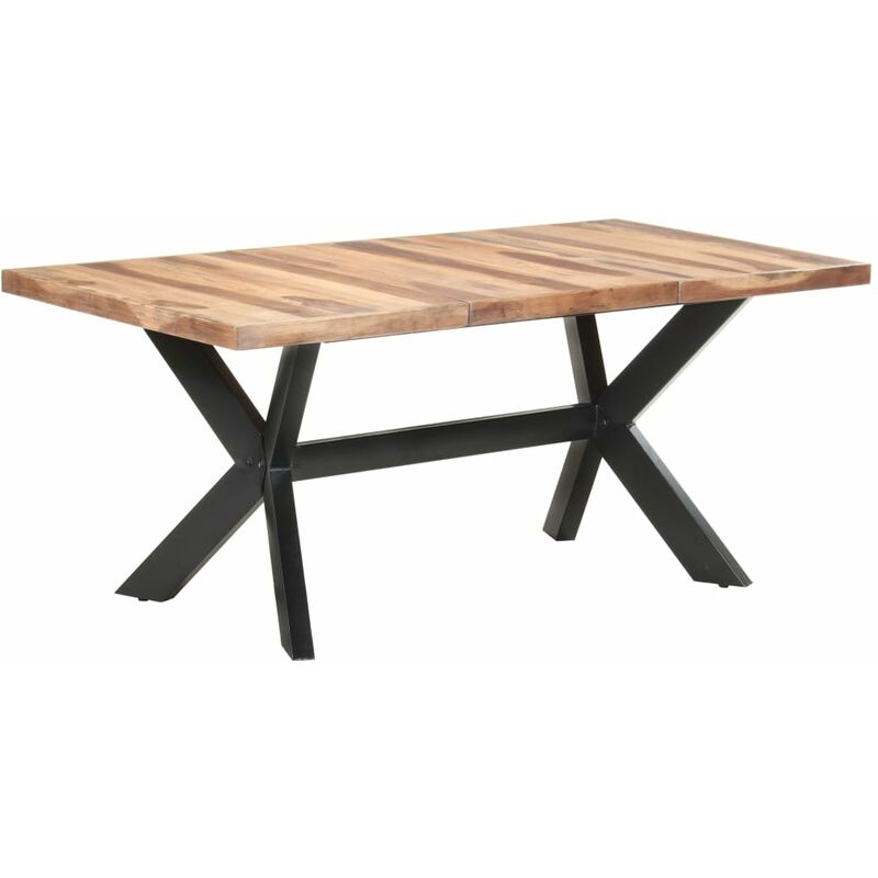

BHD - Mesa de comedor madera maciza con acabado sheesham 180x90x75 cm