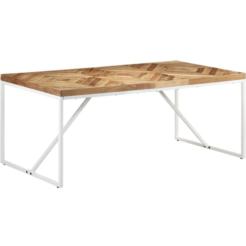 

vidaXL Mesa de comedor madera maciza de acacia y mango 180x90x76 cm - Marrón