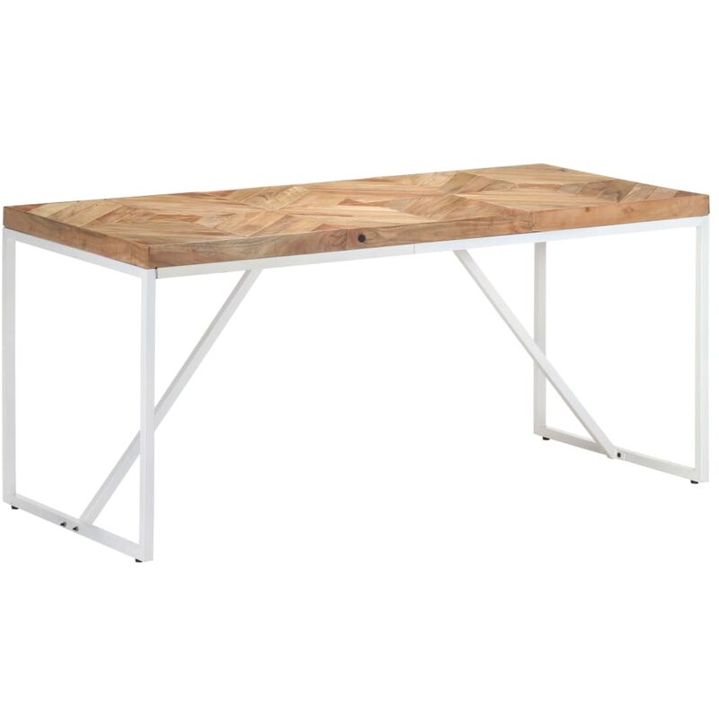 

Mesa de comedor madera maciza de acacia y mango 160x70x76 cm - Marrón