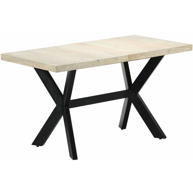 

vidaXL Mesa de Comedor Madera Maciza de Mango 140x70x75 cm - Marrón
