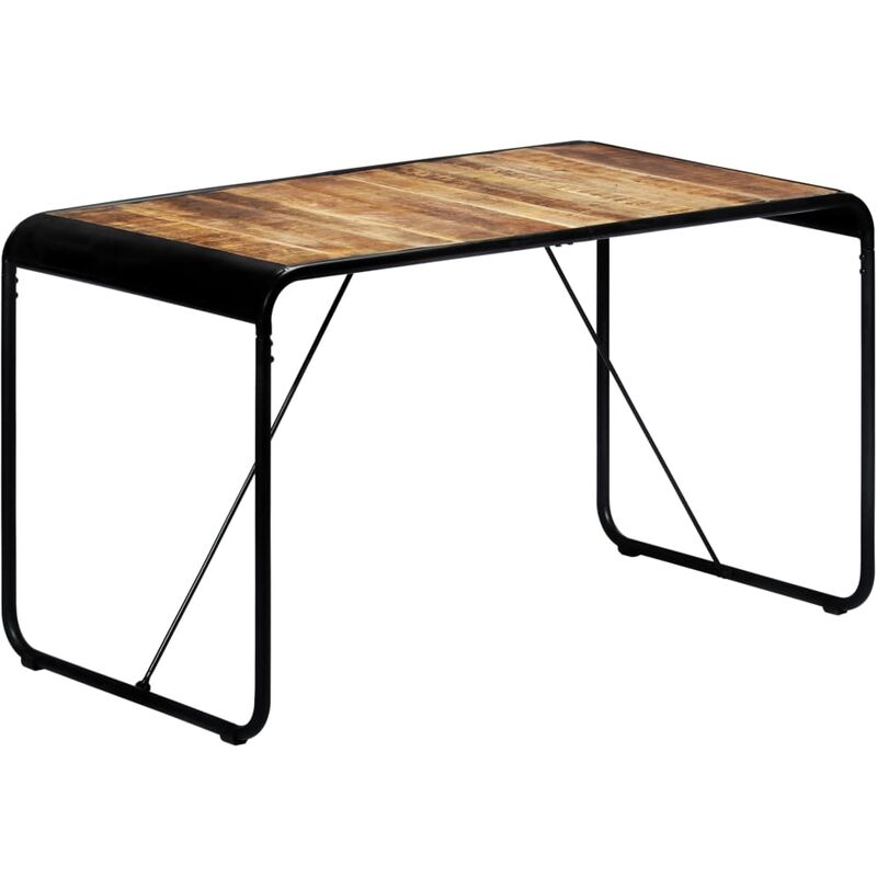 

BHD - Mesa de comedor madera maciza de mango en bruto 140x70x76 cm