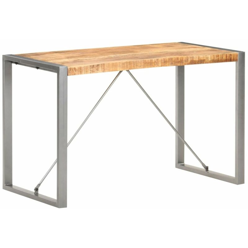 

Mesa de comedor madera maciza de mango rugosa 120x60x75 cm