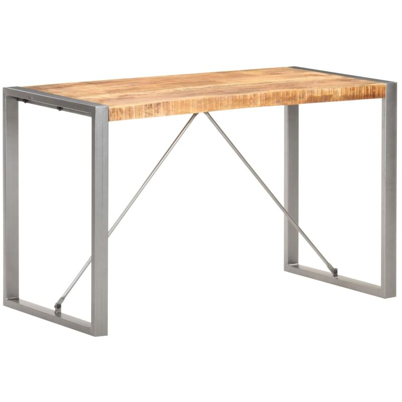 

Mesa de comedor madera maciza de mango rugosa 120x60x75 cm - Marrón