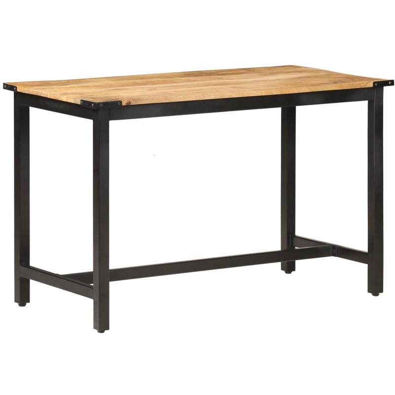 

Mesa de comedor madera maciza de mango rugosa 120x60x76 cm