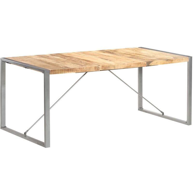 

Mesa de comedor madera maciza de mango rugoso 180x90x75 cm - Marrón