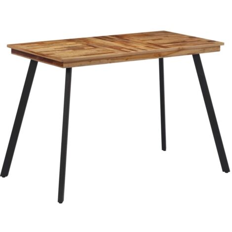 Mesa de comedor madera maciza de teca 120x62x76 cm vidaXL
