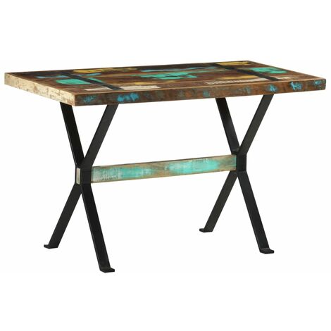Mesa de comedor madera maciza reciclada 120x60x76 cm vidaXL