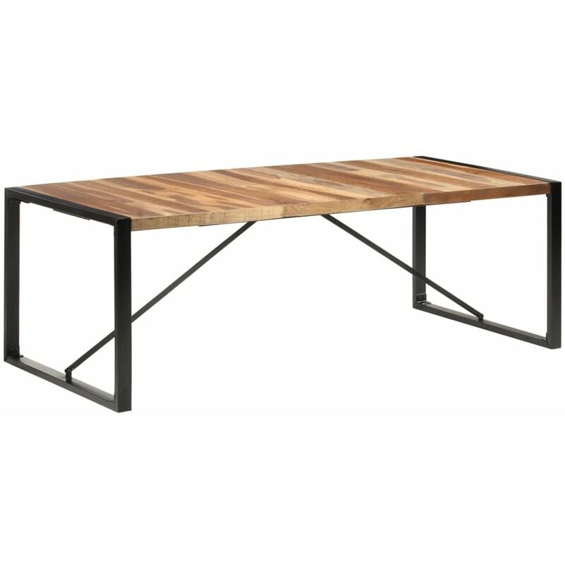 

Happyshopping - Mesa de comedor madera maciza y acabado sheesham 220x100x75 cm