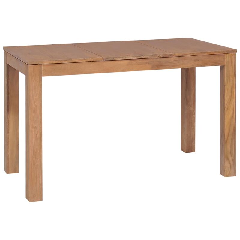 

Mesa de comedor madera teca maciza acabado natural 120x60x76 cm