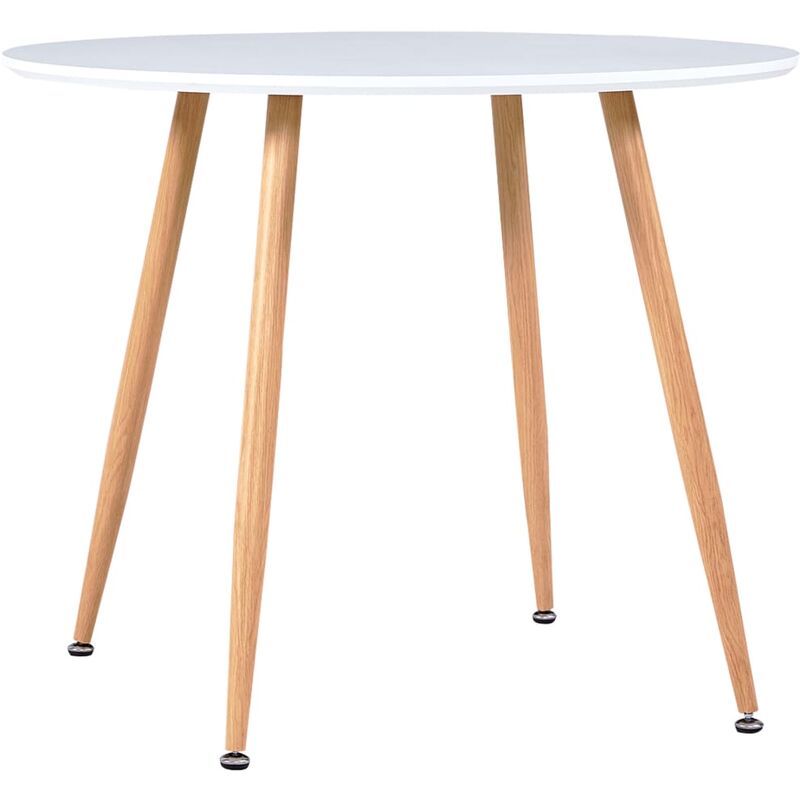 

Mesa de comedor MDF blanco y color roble 90x73,5 cm