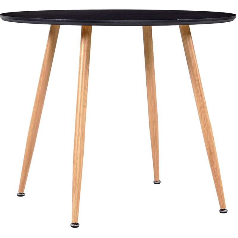 

Vidaxl - Mesa de Comedor MDF 90x73,5 cm Negro y Color Roble - Negro