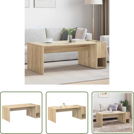 Mesa de comedor -  Mesa de Café Roble Sonoma 101,5 x 50 x 37 cm