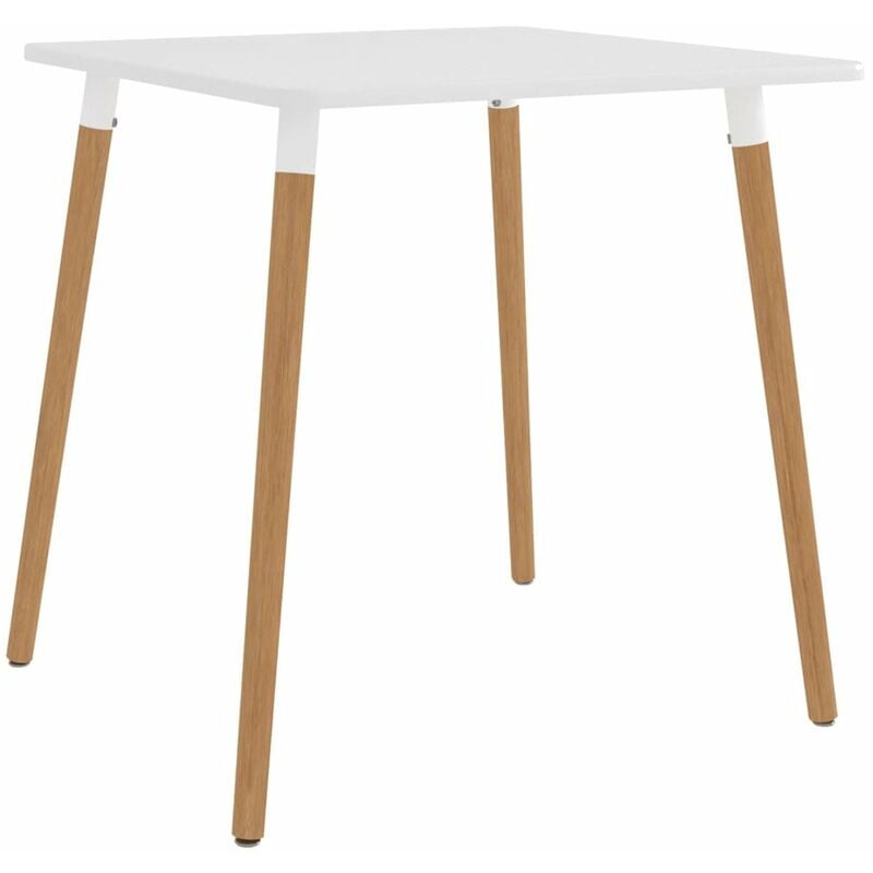 

Mesa de comedor metal blanco 80x80x75 cm