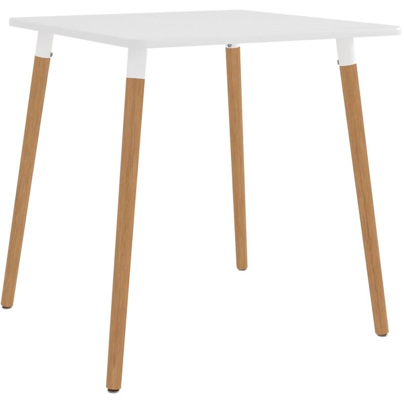

Mesa de comedor metal blanco 80x80x75 cm
