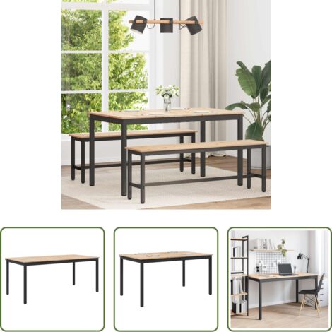 Mesa de comedor moderna -  Mesa de Comedor Natural 140 x 80 x 75 cm Madera de pino macizo