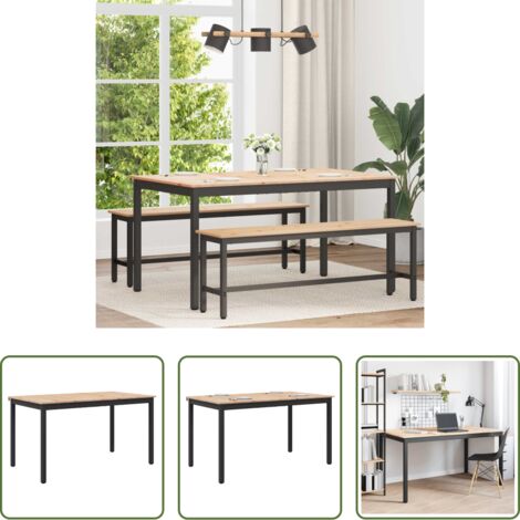 Mesa de comedor moderna -  Mesa de Comedor Natural 150 x 90 x 75 cm Madera de pino macizo