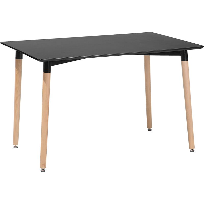 

Beliani - Mesa de comedor negra 120 x 80 cm FLY